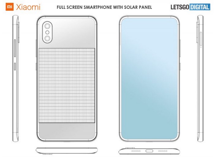 小米新设计专利曝光：手机背部带有太阳能电池