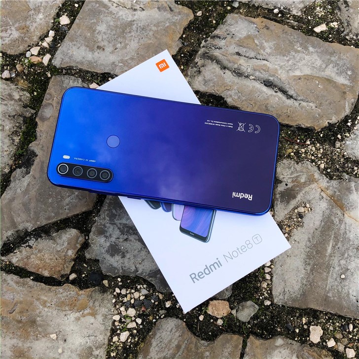 Redmi Note 8T真机实拍图曝光：蓝色渐变设计